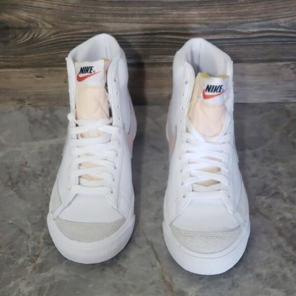 New Nike Blazer Mid 77 Womens White High Top Sneakers Size 8.5 Streetwear Casual - Picture 3 of 9